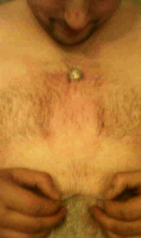 Darren's chest wax